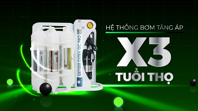 Hệ thống bơm tăng áp cho hiệu suất lọc gấp 3 lần 
