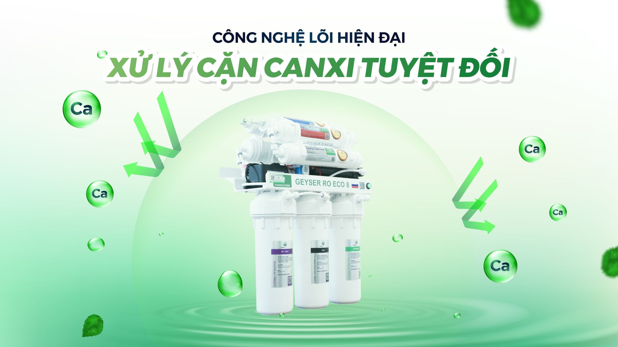 Máy lọc nước Nano Geyser RO ECO8 - 8 cấp