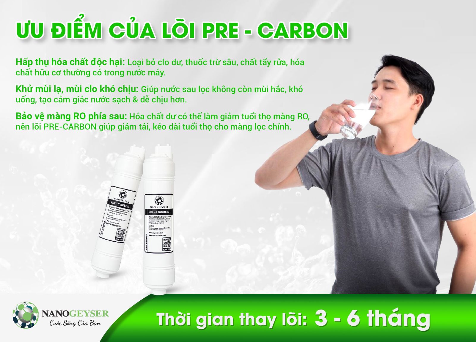Ưu điểm của lõi Pre Carbon