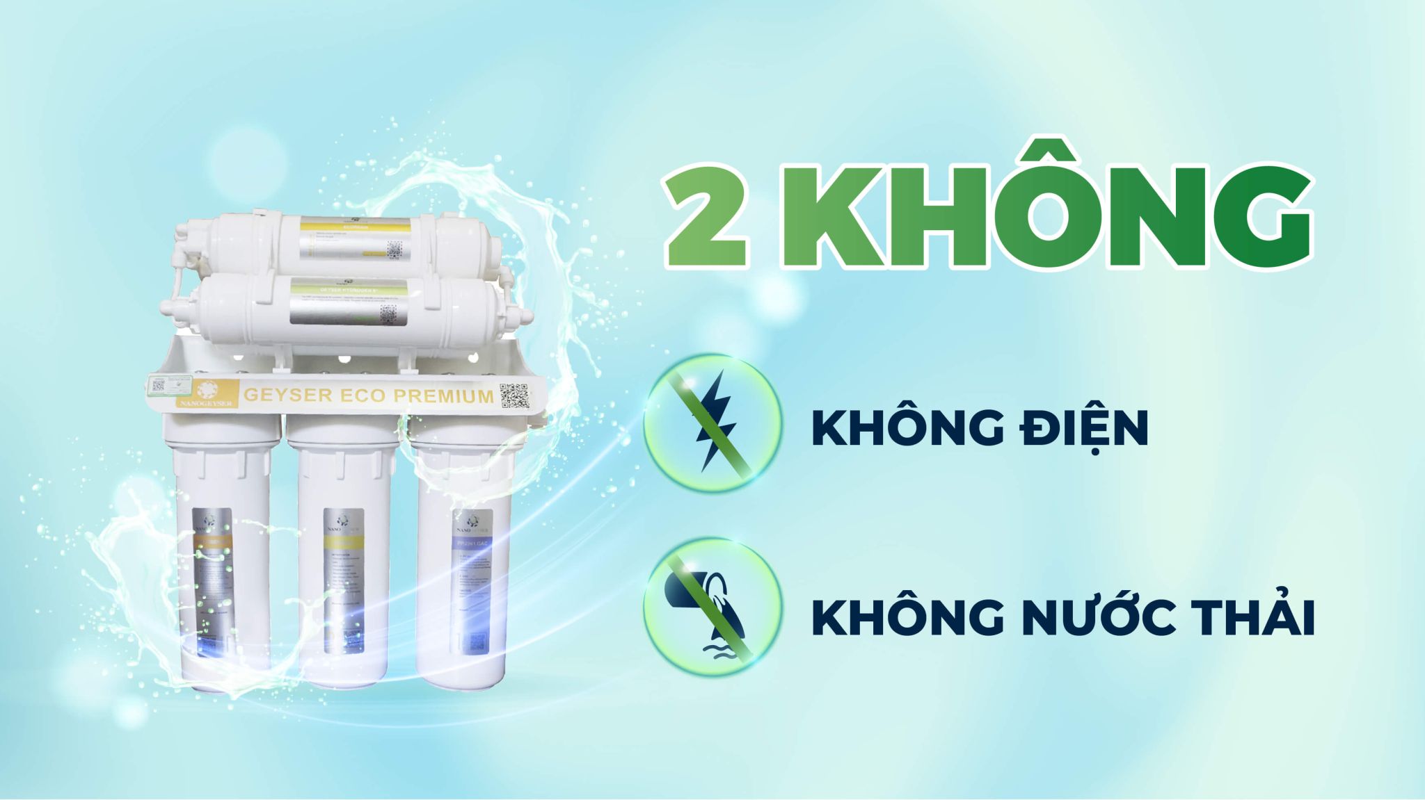 Máy lọc nước Nano Geyser Eco Premium - 7 cấp