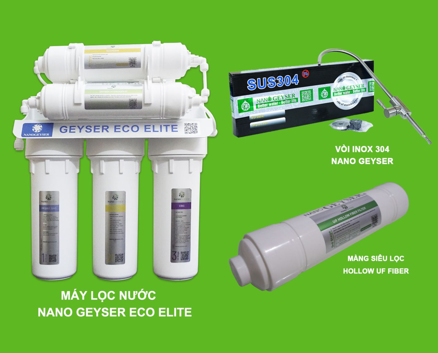 Máy lọc nước Nano Geyser Eco Elite