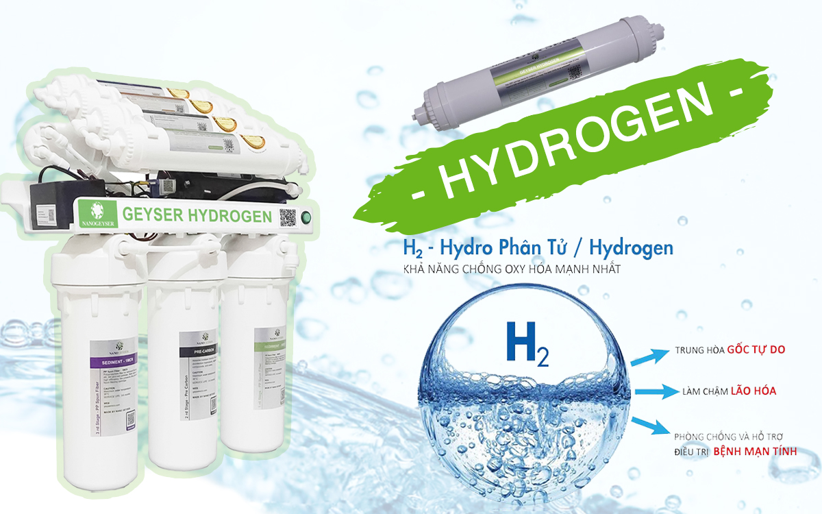 Máy Lọc Nước Geyser RO Hydrogen