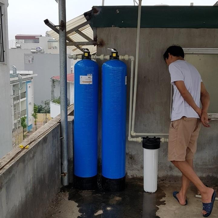 Bộ lọc tổng 3 cấp Nano Geyser - 1 cột 20 inch Béo + 2 cột Composite 1054 - LT_201C2