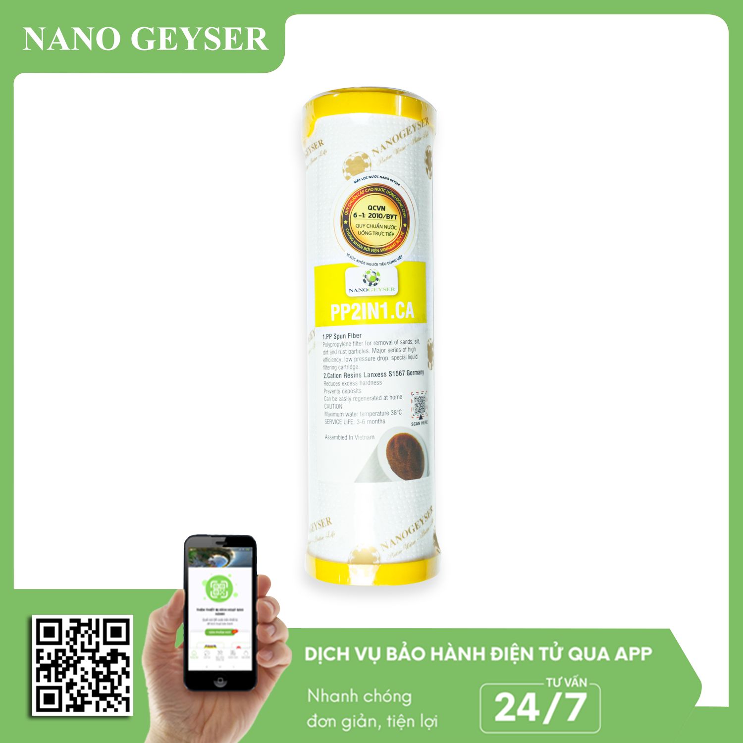 Lõi PP.2IN1.CA Nano Geyser