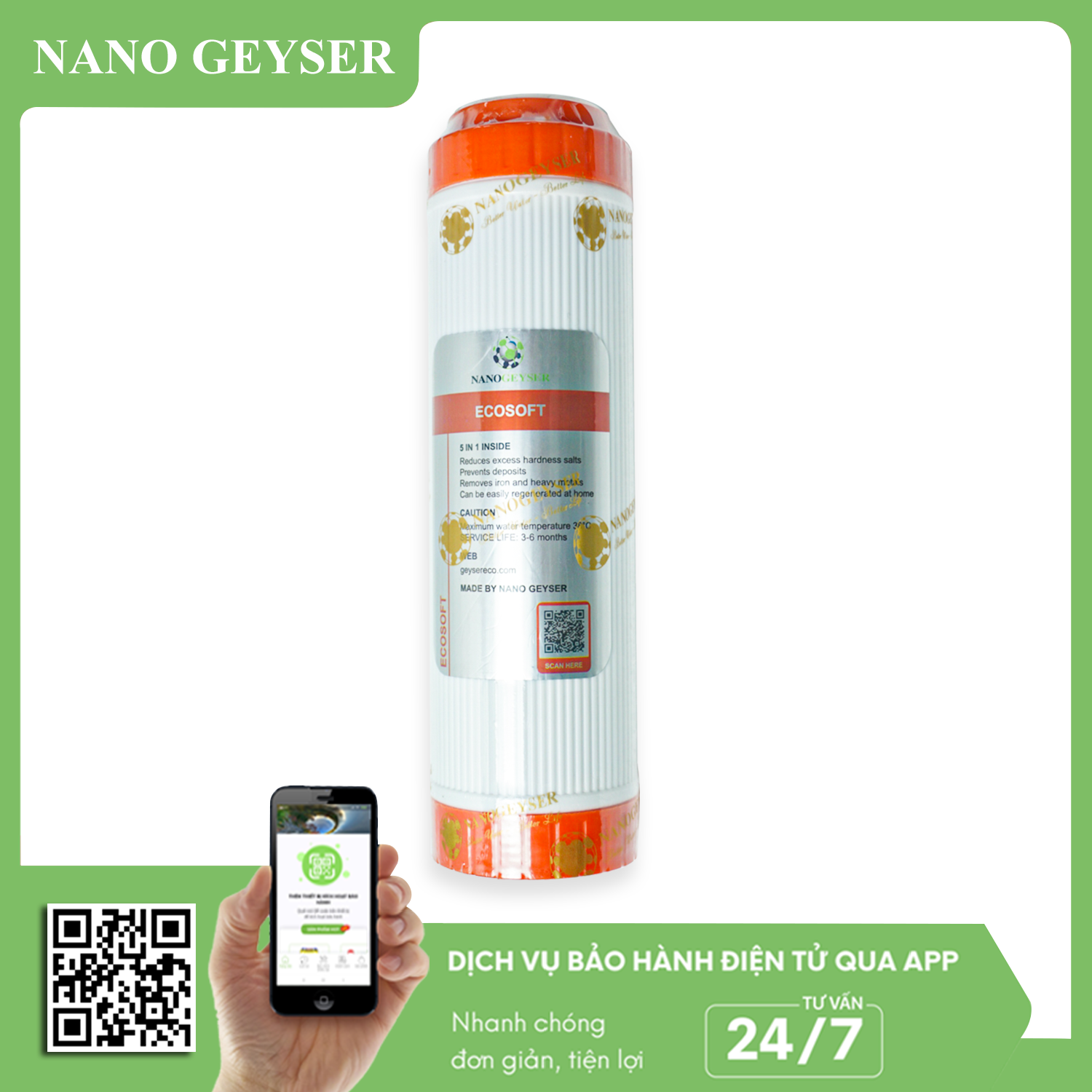 Lõi lọc Ecosoft Nano Geyser