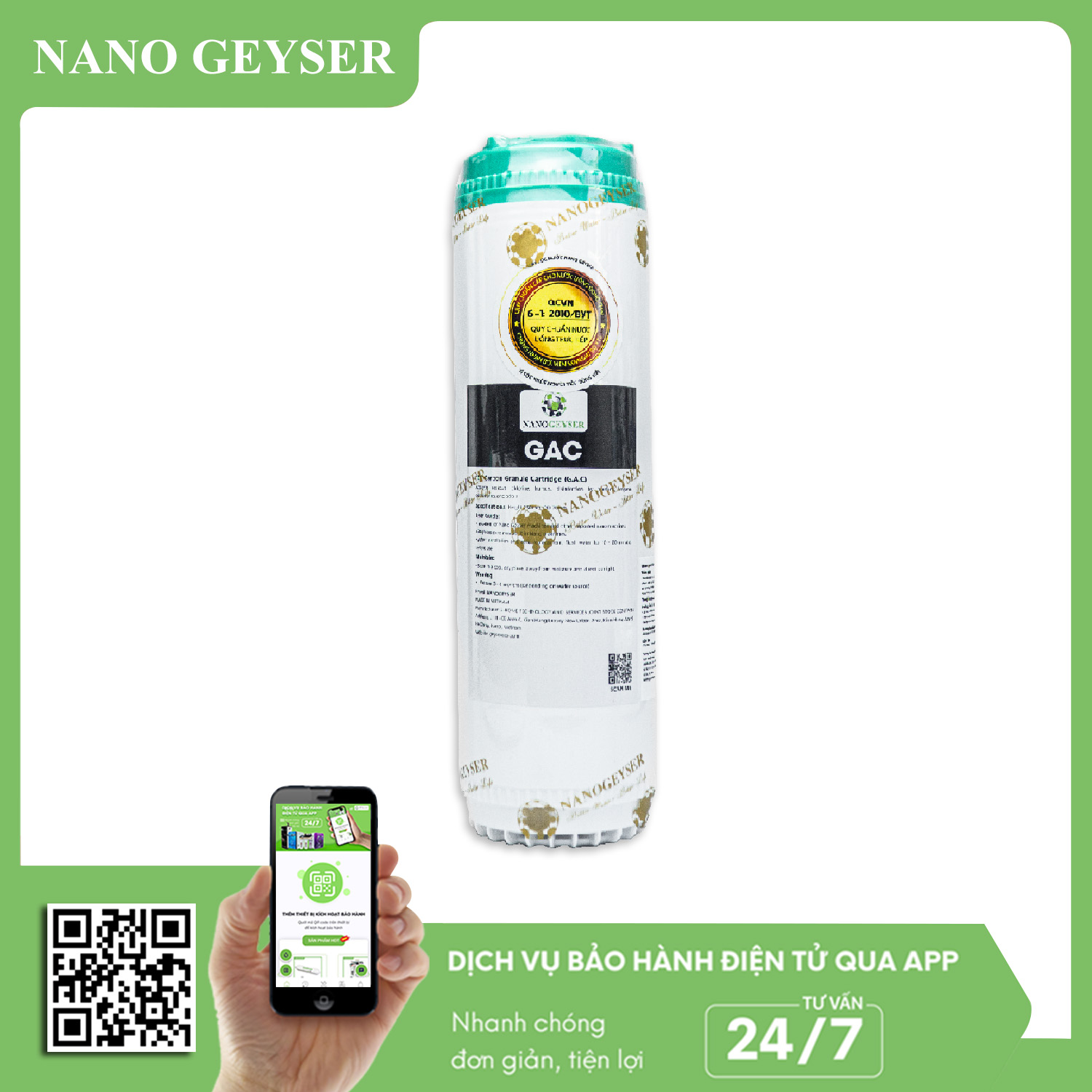 Lõi than GAC Nano Geyser