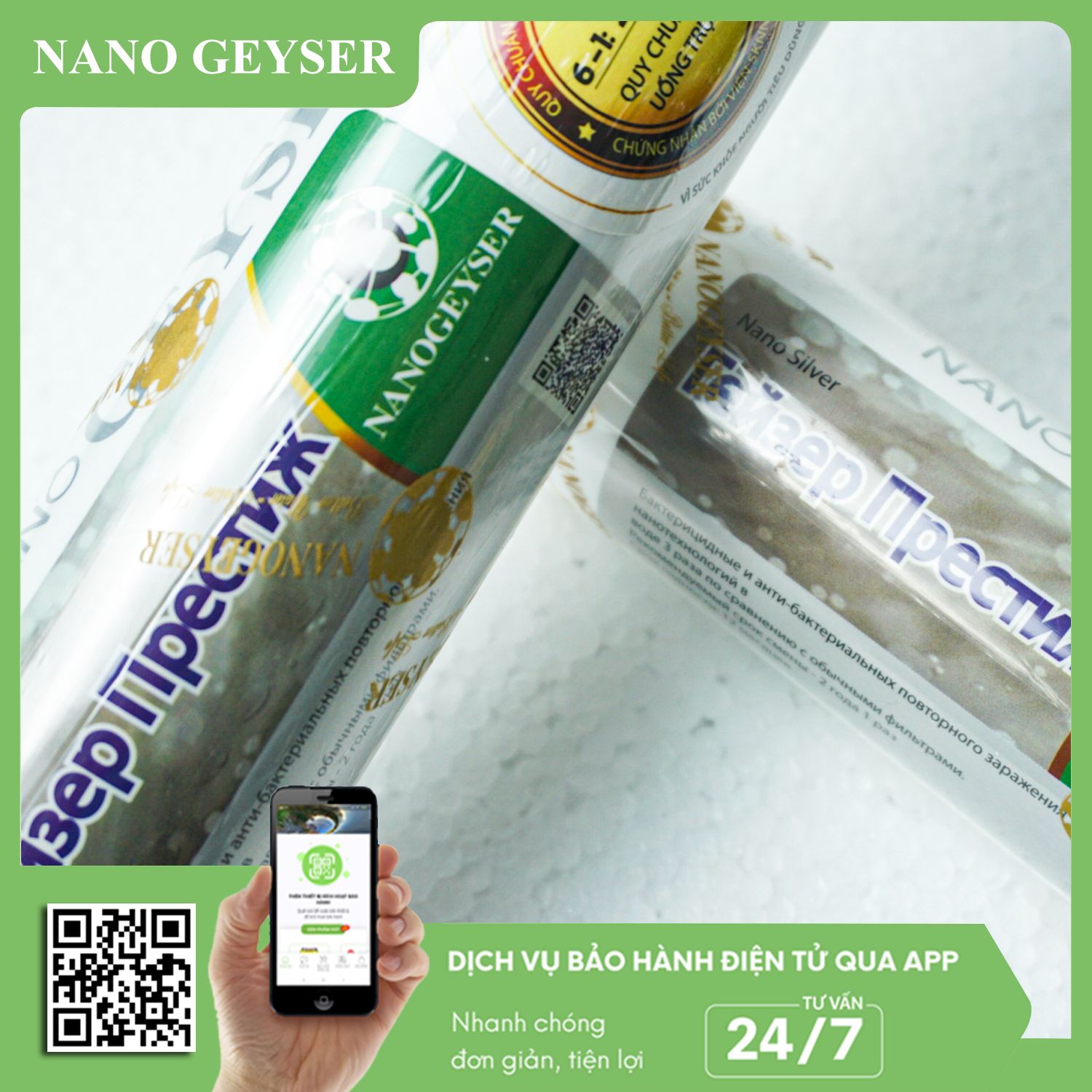 Lõi Nanosilver Nano Geyser