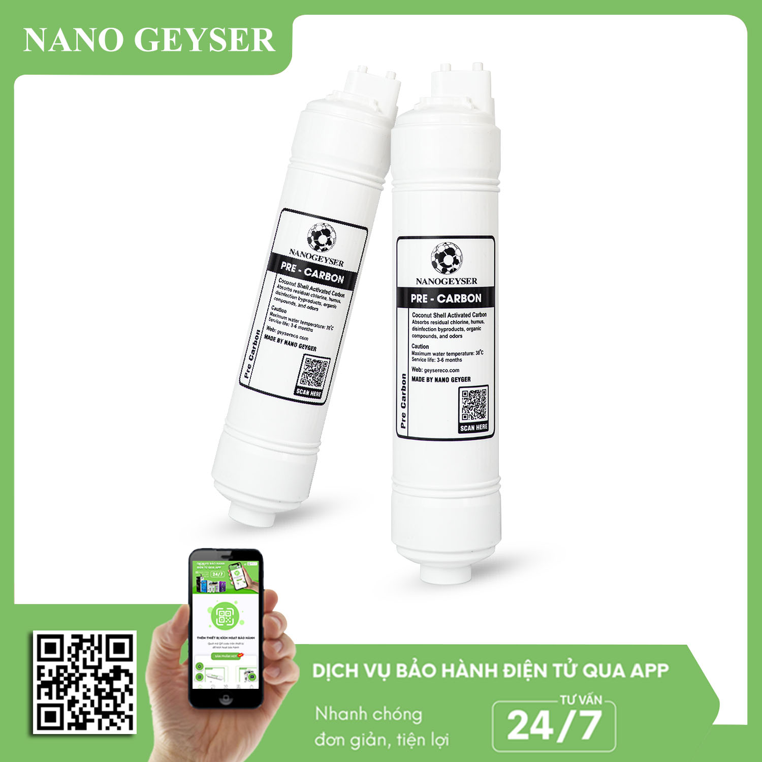 Lõi Lọc nước Pre Carbon Nano Geyser