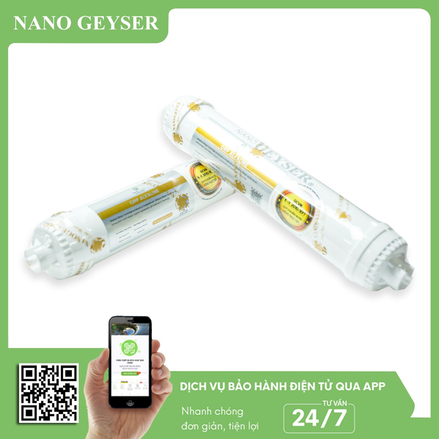 Lõi Alkaline Small Nano Geyser