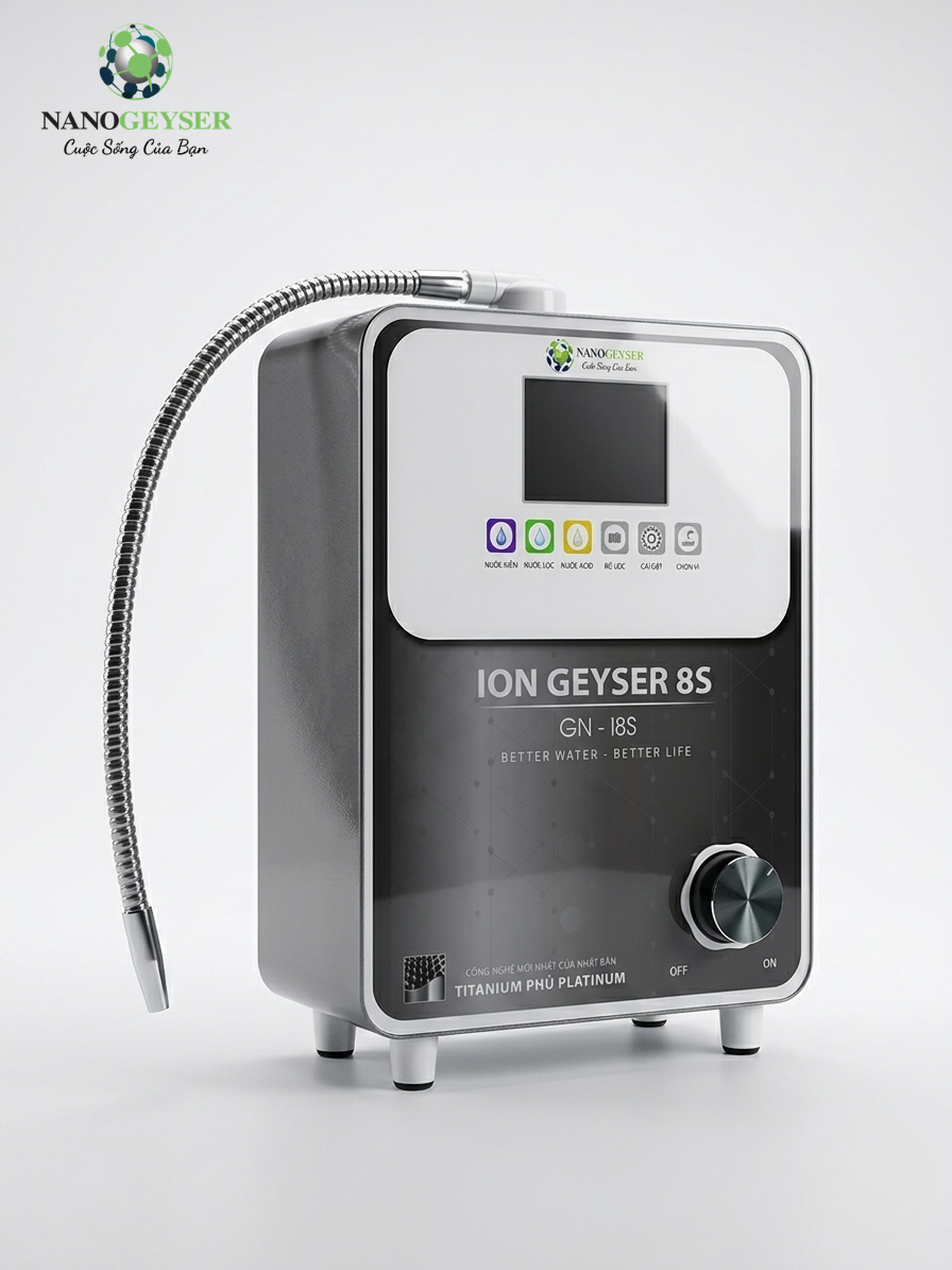 Máy điện giải ion kiềm Nano Geyser - ION GEYSER GN-I8S