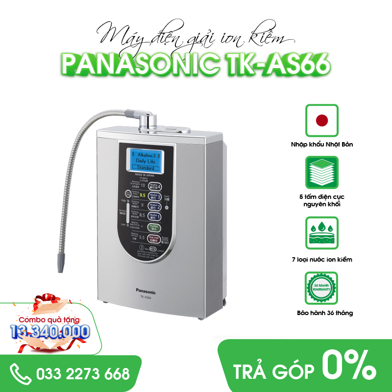 Máy Điện Giải Ion Kiềm Panasonic TK-AS66