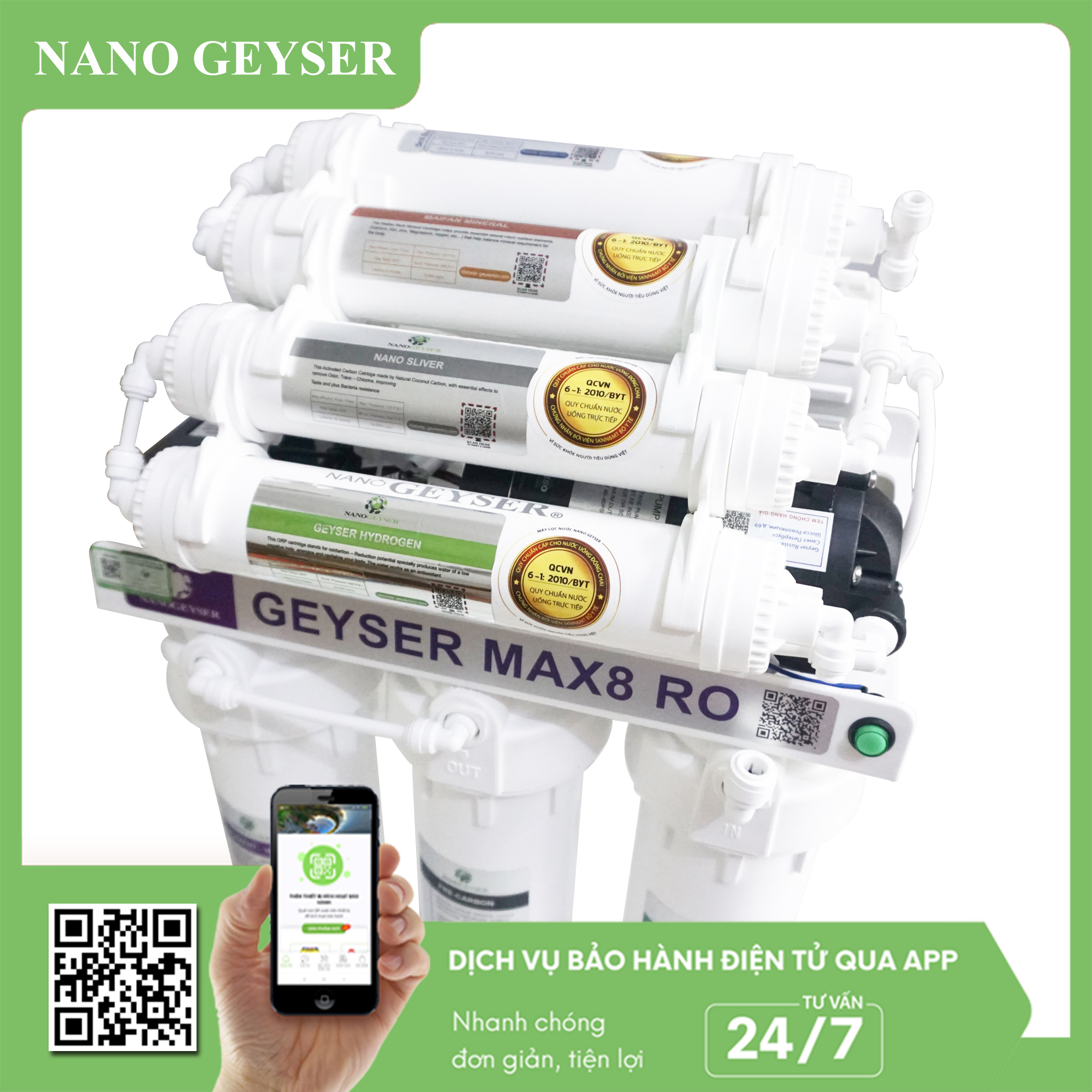 Máy lọc nước Geyser Max8 RO