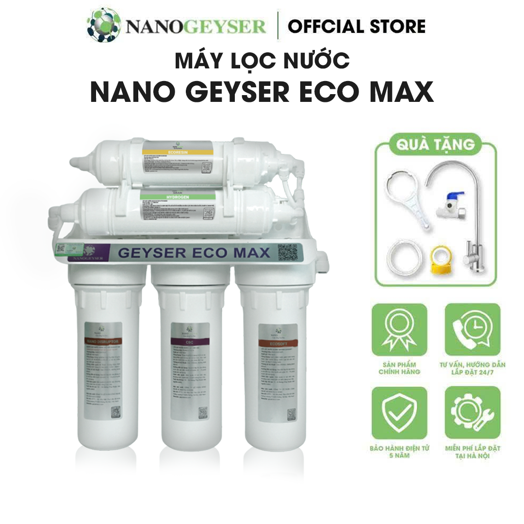 Máy lọc nước Nano Geyser Eco Max 7 cấp