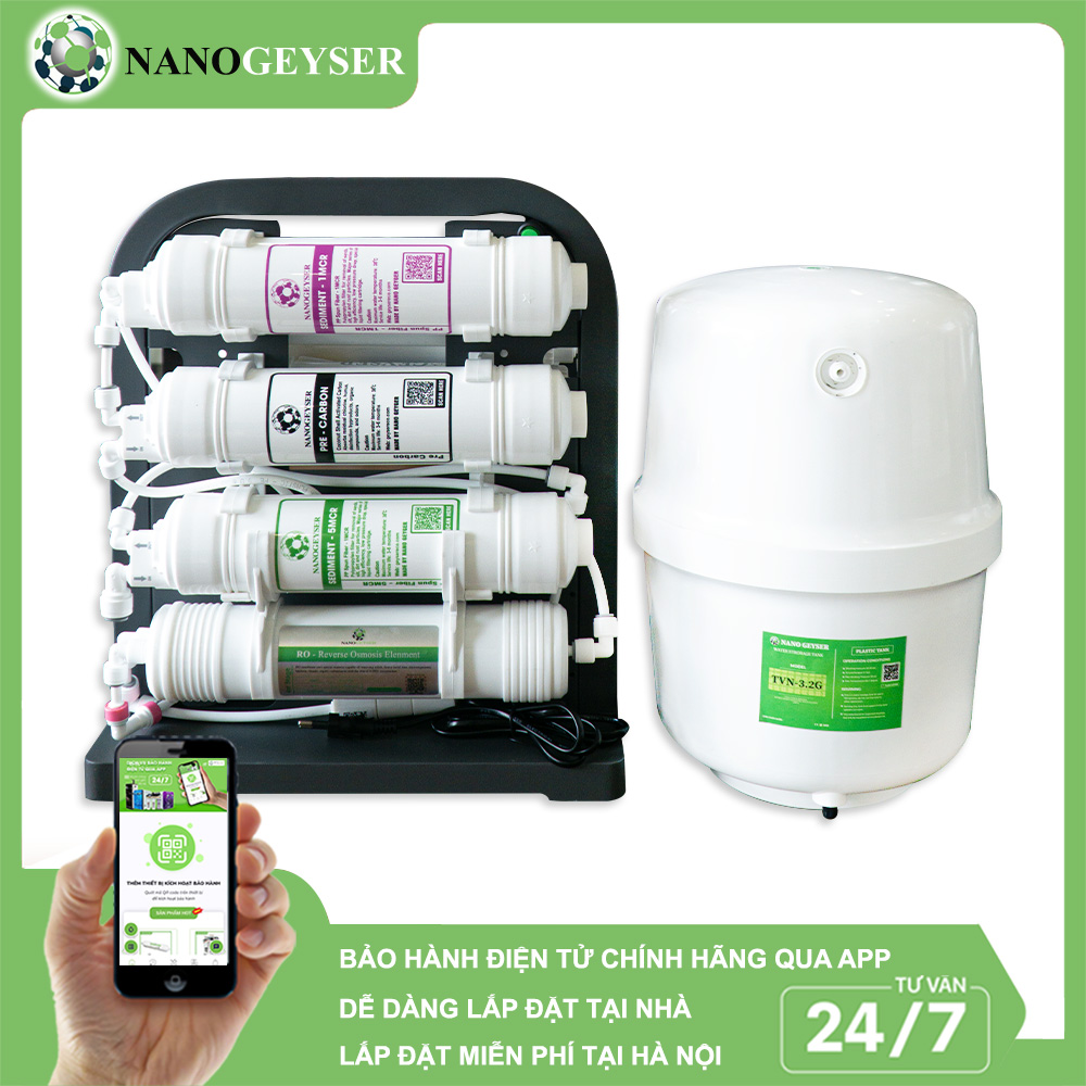 Máy lọc nước Nano Geyser Slim S8 NEW