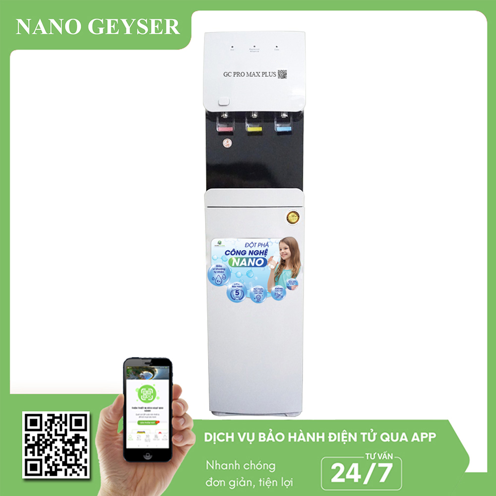 Máy lọc nước Nóng Lạnh Nguội Nano Geyser GC PRO MAX PLUS
